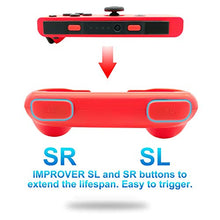 Load image into Gallery viewer, FastSnail Grips Compatible with Nintendo Switch Joy-Con, Wear-Resistant Handle Kit Compatible with Switch Joy Cons Controllers, 2 Pack (Blue and Red)
