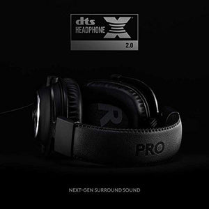 Logitech G PRO X Gaming Headset (2nd Generation) with Blue Voice, DTS Headphone 7.1 and 50 mm PRO-G Drivers, for PC, Xbox One, Xbox Series X|S,PS5,PS4, Nintendo Switch, Black (Renewed)