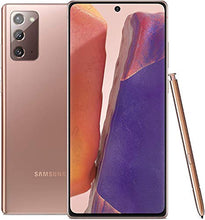 Load image into Gallery viewer, Samsung Galaxy Note20 5G Android Cell Phone | US Version | 128GB of Storage | Mobile Gaming Smartphone | Long-Lasting Battery | Mystic Bronze for Verizon (Renewed)
