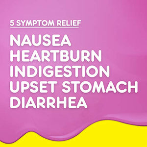 Pepto Bismol Chews, Upset Stomach Relief, Bismuth Subsalicylate, Multi-Symptom Relief of Gas, Nausea, Heartburn, Indigestion, Upset Stomach, Diarrhea 24 Chews (Pack of 3)