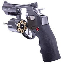 Load image into Gallery viewer, Crosman SNR357 .177-Caliber Pellet/4.5 MM BB CO2-Powered Snub Nose Revolver, Black/Grey
