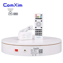 Load image into Gallery viewer, ComXim Professional 360 Degree Photography Turntable for Product Photography, 88LB Capacity, 12.6in Diameter,Automatic Remote Control Angle,Speed（24~68s ）,Direction, Various Rotation Mode
