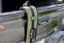 Load image into Gallery viewer, Bomber Strap (Olive Drab Transports Your Mountain Bike On Your Tailgate
