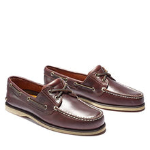 Load image into Gallery viewer, Timberland Men's Classic 2-Eye Boat Shoe, Rootbeer/Brown, 10 M
