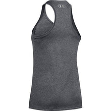 Load image into Gallery viewer, Under Armour Women's Tech Solid Tank Top , Carbon Heather (090)/Metallic Silver, Small
