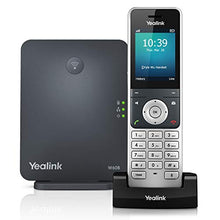 Load image into Gallery viewer, Yealink W60P Cordless DECT IP Phone and Base Station, 2.4-Inch Color Display. 10/100 Ethernet, 802.3af PoE, Power Adapter Included
