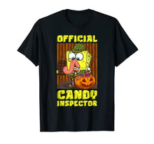 Load image into Gallery viewer, Mademark x SpongeBob SquarePants - SpongeBob Halloween Official Candy Inspector Trick Treat Fun T-Shirt
