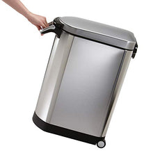 Load image into Gallery viewer, simplehuman 30 Liter, 32 lb / 14.5 kg Large Pet Food Storage Container, Brushed Stainless Steel for Dog Food, Cat Food, and Bird Feed
