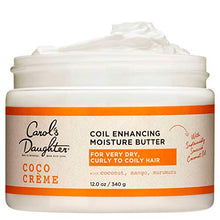 Load image into Gallery viewer, Curly Hair Products by Carol&#39;s Daughter, Coco Creme Coil Enhancing Moisture Butter For Very Dry Hair, with Coconut Oil and Mango Butter, Paraben Free and Silicone Free Butter for Curly Hair, 12 Ounce
