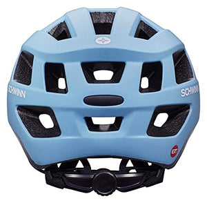 Schwinn Halcyon ERT Youth/Adult Bike Helmet, Fits Head Circumferences 54-58 cm, Medium, Blue
