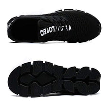Load image into Gallery viewer, Vooncosir Men's Fashion Sneakers Breathable Mesh Running Shoes Blade Non Slip Soft Sole Casual Athletic Lightweight Walking Shoes(6.5,All Black)
