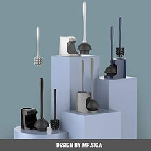Load image into Gallery viewer, MR.SIGA Toilet Plunger and Bowl Brush Combo for Bathroom Cleaning, Black, 1 Set
