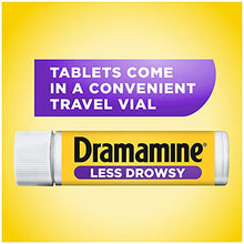 Load image into Gallery viewer, Dramamine Motion Sickness Less Drowsy, Travel Vial, 8 Count ( Pack of 1)
