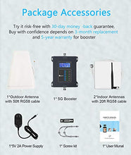 Load image into Gallery viewer, 5G Cell Phone Signal Booster for Home &amp; Office- Improves 4G LTE 3G GSM Signal for Verizon, AT&amp;T, T-Mobile, Sprint - Multiple Band Repeater Band 2/4/5/12/13/17 for All US Carriers and Cellular Devices

