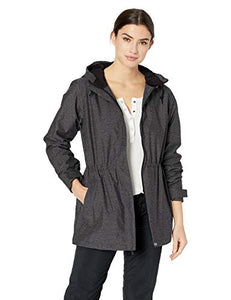 Columbia Women's Norwalk Mountain Jacket, Waterproof & Breathable, Black Heather, X-Large