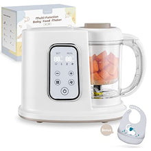 Load image into Gallery viewer, Kwasyo Baby Food Maker, 4 in 1 Processor Baby Food Steamer and Blender, Puree Machine &amp; Milk Warmer, | Constant Temperature | Rapid Heating | with 22 Oz Separate Steaming Cup -BPA-free Tritan Material
