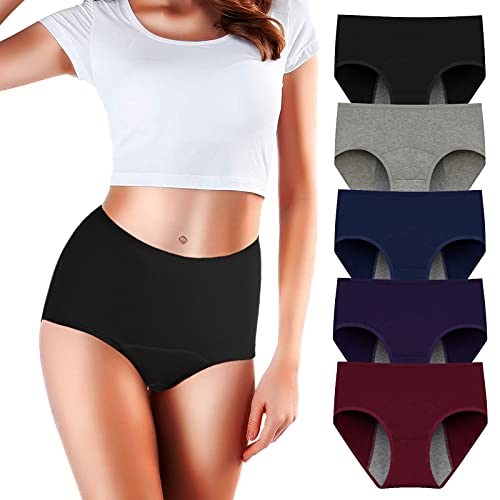Pack Leak Proof Period Panties Menstrual Underwear Women Teens Girls?Mulit Size Medium