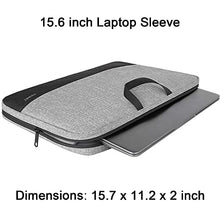Load image into Gallery viewer, Ytonet Laptop Case, 15.6 inch TSA Laptop Sleeve Water Resistant Durable Computer Carrying Case for 15.6 inch HP, Dell, Lenovo, Asus Notebook, Gifts for Men Women, Grey
