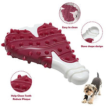 Load image into Gallery viewer, Strong Rubber Dental Toy for Your Dog Chewing, Nylon and Rubber Dog Bone Toy Reduces Boredom, Dog Teething Trainning Toys ,Chew Toys for LargeMediumSmall Puppies (Steak), 2.88inch-4.88inch
