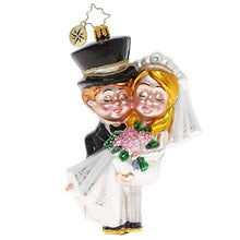 Load image into Gallery viewer, Christopher Radko Hand-Crafted European Glass Christmas Ornament, Married &amp; Bright!
