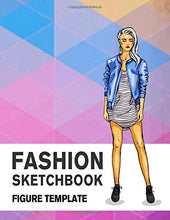 Load image into Gallery viewer, Fashion Sketchbook Figure Template: 430 Large Female Figure Template for Easily Sketching Your Fashion Design Styles and Building Your Portfolio
