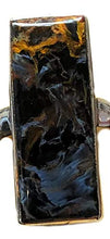 Load image into Gallery viewer, Genuine Blue Pietersite 925 Solid Sterling Silver Ring Size 6.75
