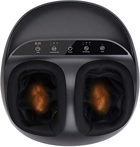 RENPHO Foot Massager Machine with Heat, Shiatsu Deep Kneading, Squeeze, Relieve Foot Discomforts from Plantar Fasciitis, Fits feet up to Men Size 12
