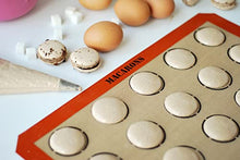 Load image into Gallery viewer, Silpat Perfect Macaron Non-Stick Silicone Baking Mat, 11-5/8&quot; x 16-1/2&quot;, Orange
