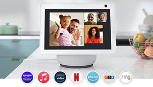 Echo Show 10 (3rd Gen) | HD smart display with motion and Alexa | Glacier White