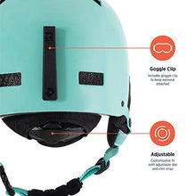 Load image into Gallery viewer, Retrospec Traverse H1 Ski &amp; Snowboard Helmet, Convertible to Bike/Skate, Teal Gloss, Small (51-55cm)
