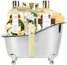 Load image into Gallery viewer, Spa Gift Basket, Spa Luxetique Bath and Body Gift Set, Bath Sets for Women Gift, Luxury 8 Pcs Home Bath Set Includes Body Lotion, Bath Bombs, Bath Salt, Mother&#39;s Day Gift Set for Women
