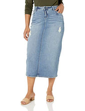 Load image into Gallery viewer, SLINK Jeans Women's Plus Size Jackie Long Denim Skirt, 18
