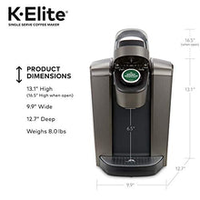 Load image into Gallery viewer, Keurig K-Elite Coffee Maker, Single Serve K-Cup Pod Coffee Brewer, With Iced Coffee Capability, Brushed Slate
