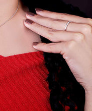 Load image into Gallery viewer, Dazzlingrock Collection 0.10 Carat (ctw) Round White Diamond Ladies Wedding Guard Band Ring 1/10 CT, Sterling Silver, Size 7
