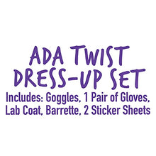 Load image into Gallery viewer, Just Play Ada Twist, Scientist Dress-Up Set, Size 4-6X, Includes Experiment Card and 5 Costume Accessories
