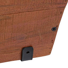 Load image into Gallery viewer, Amazon Basics Recycled Wood Deck Rectangular Hanging Planter, 2-Pack, Brown, Classic, Rustic, 18.9&quot; x 7.87&quot; x 7.5&quot;
