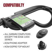 Load image into Gallery viewer, KOM Cycling Garmin Bike Mount with Carbon Finish from Garmin Edge Mount Designed for Garmin Edge 530 and Garmin 830 and Other Garmin Models
