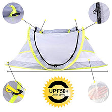 Load image into Gallery viewer, Baby Beach Tent, Portable Pop Up Tent, UPF 50+ Sun Shelters, Baby Shade with Mosquito Net, Sun Shade for Girls Boys, Beach Umbrella for Infant
