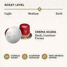 Load image into Gallery viewer, Peet&#39;s Coffee Espresso Capsules Crema Scura, Intensity 9, 50 Count Single Cup Coffee Pods Compatible with Nespresso Original Brewers
