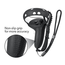 Load image into Gallery viewer, Wasserstein Bundle - Silicone Skin Set &amp; &amp; VR Headset Carrying Case, Head Strap, and Face Cover Bundle Compatible with Oculus Quest 2
