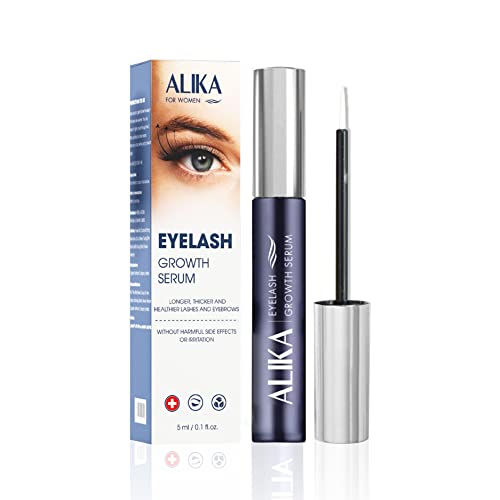 Load image into Gallery viewer, ALIKA Natural Cruelty Free Eyelash Growth Serum | Brow Enhancer for Thicker, Longer and Luscious Lashes with Redensyl & Natural Growth Peptides
