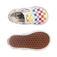 Load image into Gallery viewer, Vans Toddier Slip-On (Checkerboard) Rainbow/True White VN000EX8U09 Toddler Size 5
