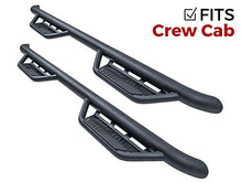 Load image into Gallery viewer, Havoc HS2 Black Hoop Nerf Bars Truck Steps (fits Only) 2014-2018 Chevy Silverado GMC Sierra 1500 Crew Cab
