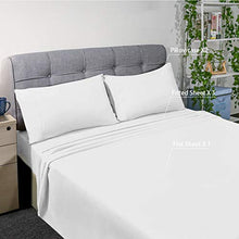 Load image into Gallery viewer, HOMEIDEAS Bed Sheets Set Extra Soft Brushed Microfiber 1800 Bedding Sheets - Deep Pocket, Wrinkle &amp; Fade Free - 4 Piece(Queen,White)

