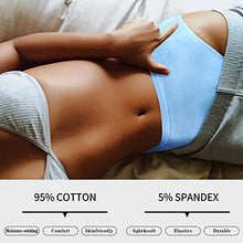 Load image into Gallery viewer, Womens Briefs Cotton Full Coverage Comfy Ladies Underwear Packs Soft Hipster Panties for Women
