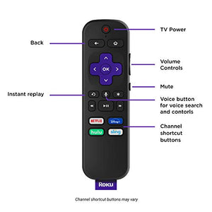 Roku Smart Soundbar, 4K/HD/HDR streaming media player & exceptional audio includes Roku voice remote