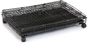 AmazonBasics Large 3-Tier Cat Cage Playpen Box Crate Kennel - 36 x 22 x 51 Inches, Black
