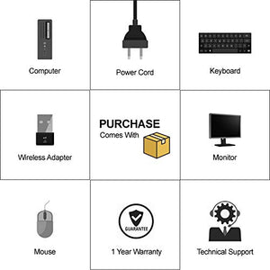 HP Elite Desktop PC Computer Intel Core i5 3.1-GHz, 8 gb Ram, 1 TB Hard Drive, DVDRW, 19 Inch LCD Monitor, Keyboard, Mouse, Wireless WiFi, Windows 10 (Renewed)