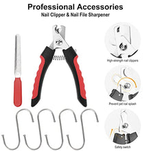 Load image into Gallery viewer, PETNANNY Dog Grooming Hammock Harness: Cat Dog Grooming Sling for Pet Small Dog Nail Trimming Clipping Hammock with Nail Clippers/File/Trimmer(Large)
