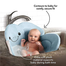 Load image into Gallery viewer, DR.TALBOT'S Nuby Turtle Baby Bath Cushion for Bathtub or Sink, Soft and Easy to Dry Fabric, 0-6 Months, Turquoise
